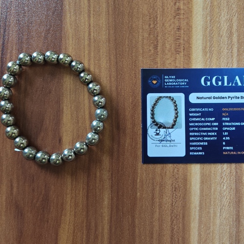 Natural Golden Pyrite Bracelet